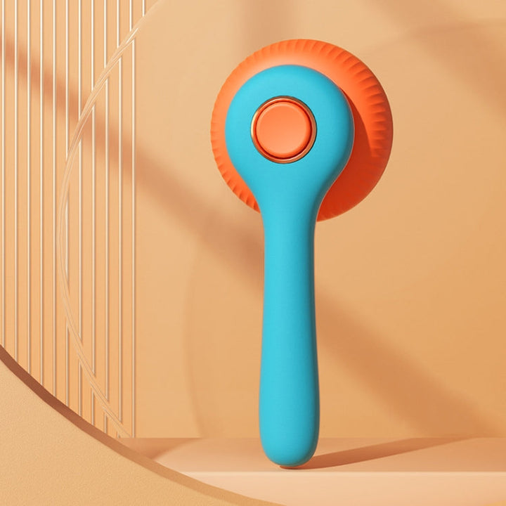Cat Hair Removal Needle Comb Pet Cleaning Bath Comb (Blue and Orange)