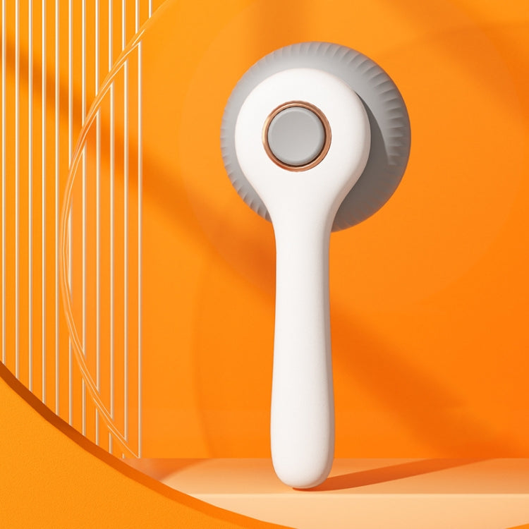 Cat hair removal needle comb pet cleaning bath comb (Gray and White)