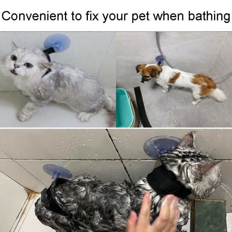 Universal care and bathing equipment for dogs and cats suction cup collar for pet bath time