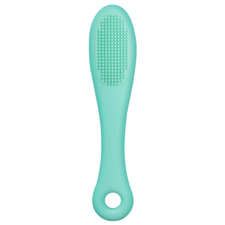 Pet Cat Dog Cleaning Brush Chin Teeth Cleaning Brush Silicone Brush (Green)