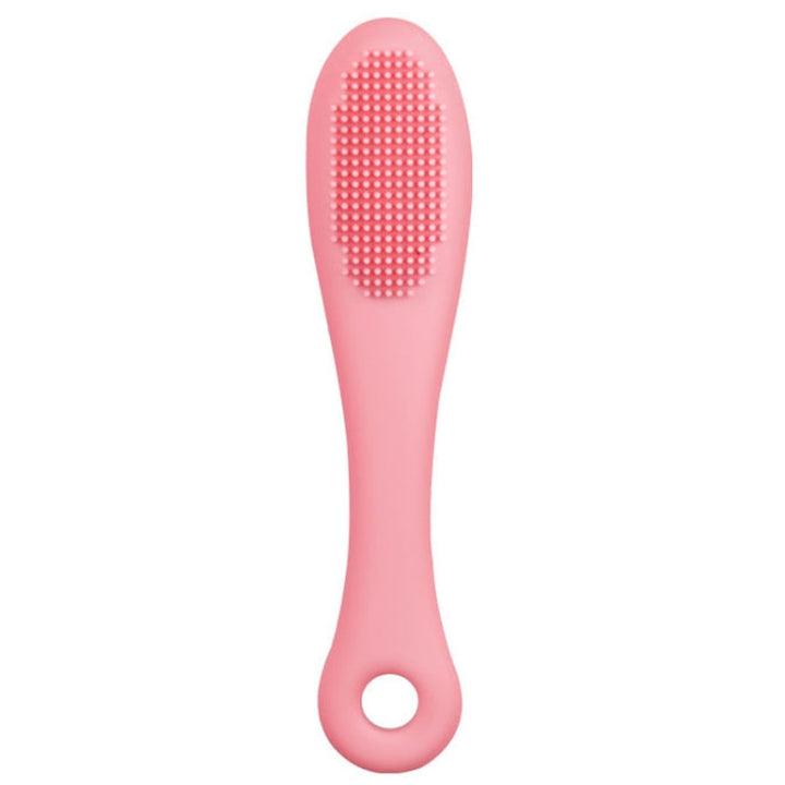 Pet Cat Dog Cleaning Comb Chin Teeth Cleaning Brush Silicone Brush (Pink)