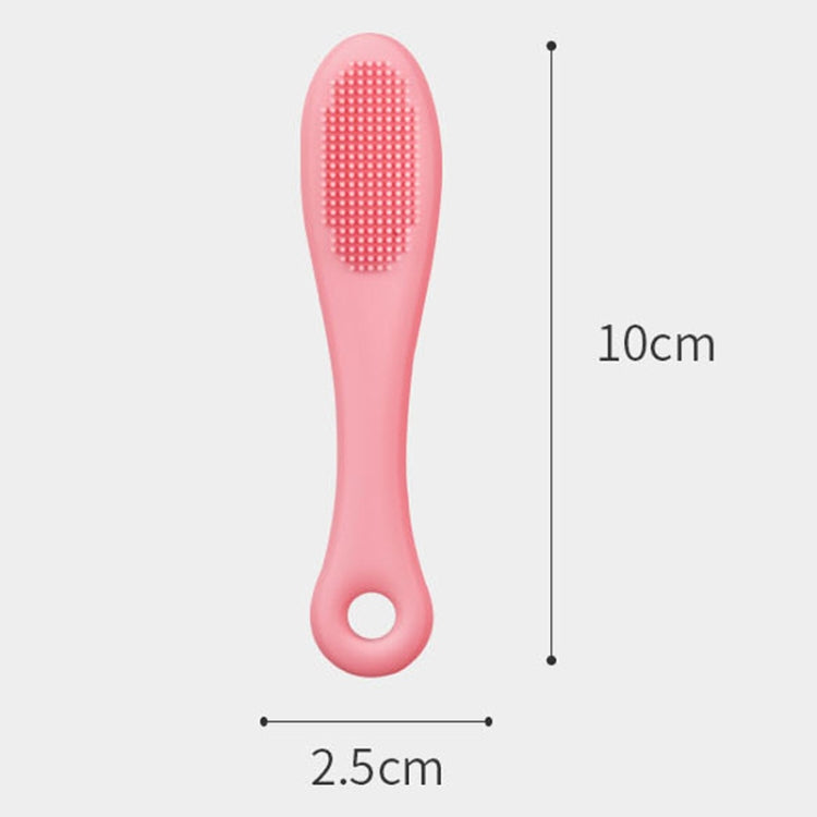 Pet Cat Dog Cleaning Comb Chin Teeth Cleaning Brush Silicone Brush (Purple)