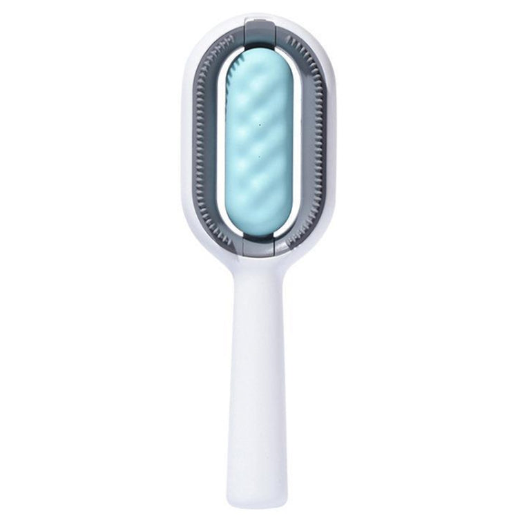 Pet Cat with Water Tank Hair Removal Brush Cleaning Hair Brush, Style: Long Hair (Blue)