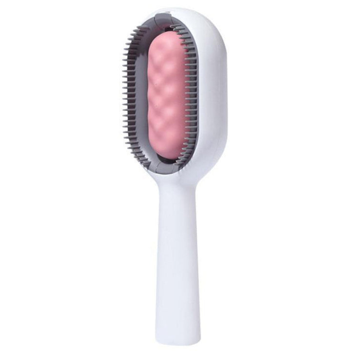 Pet Cats with Water Tank Hair Removal Comb Cleaning Hair Brush, Style: Short Hair (Pink)