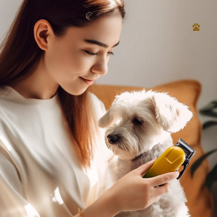 Razor Hair Clipper Pet Electric Slider Grooming Tool (Ceramic White)
