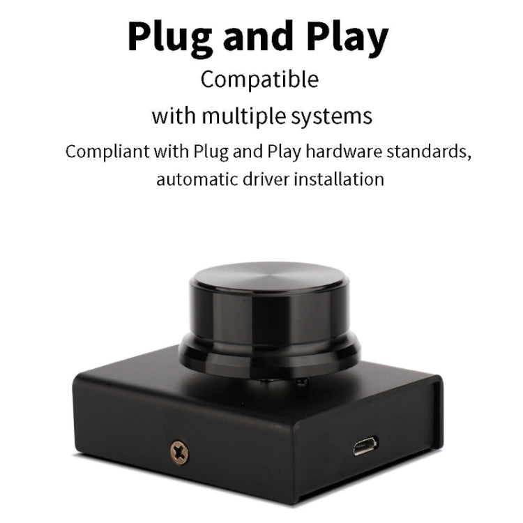 Lisslune | PC Computer peripherals mini switch wired volume control (Black)
