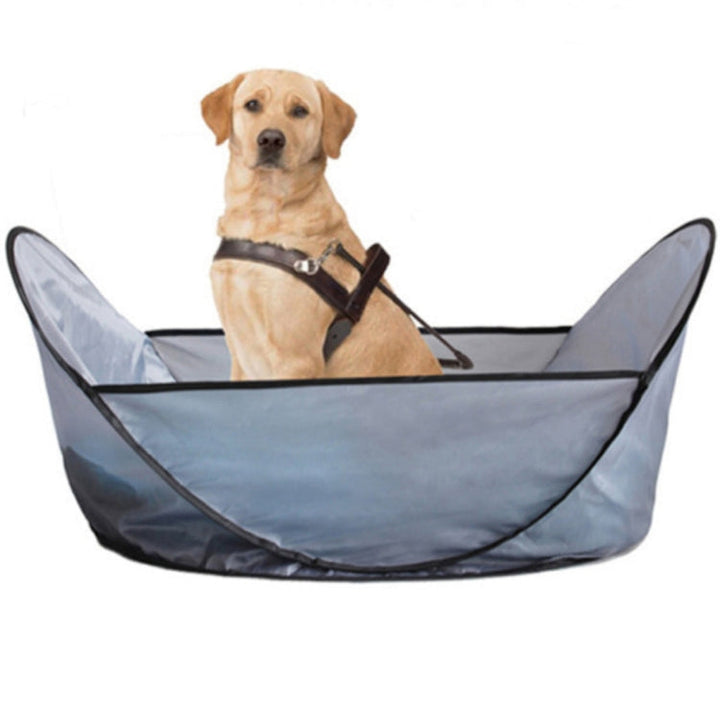 Pet shaving aprons prevent pet hair from falling on the floor (Light gray)