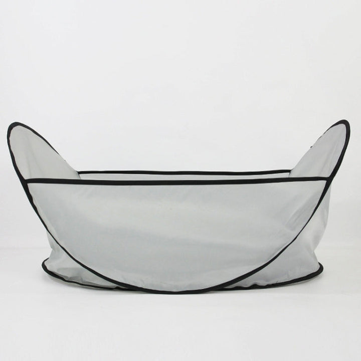 Pet shaving aprons prevent pet hair from falling on the floor (Light gray)
