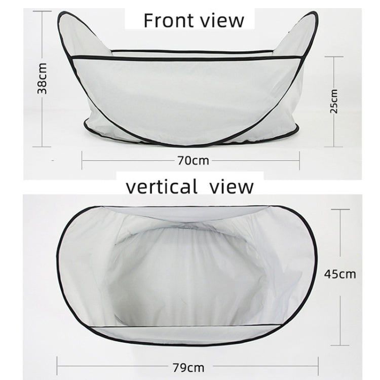 Pet shaving aprons prevent pet hair from falling on the floor (Light gray)