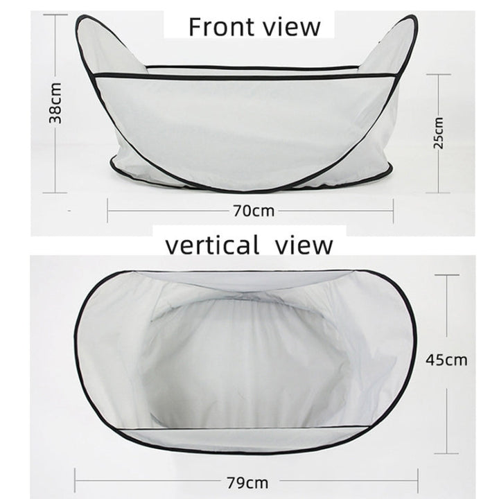 Pet shaving aprons prevent pet hair from falling on the floor (Light gray)