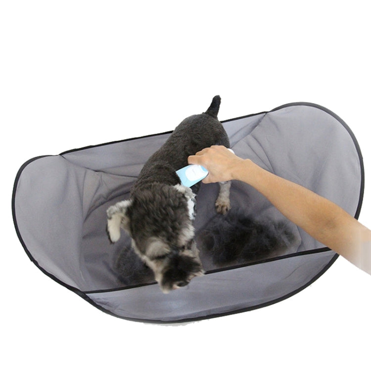 Pet shaving aprons prevent pet hair from falling on the floor (Light gray)