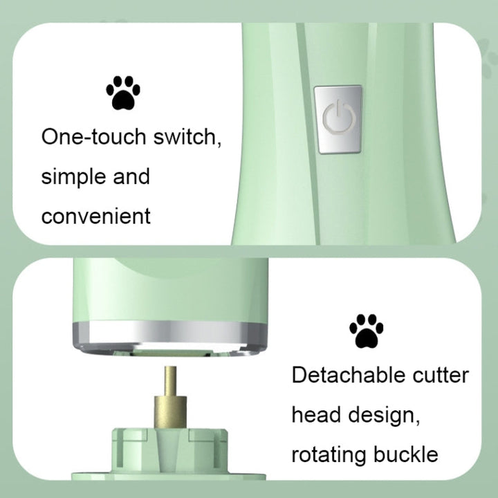 Multifunctional Pet Electric Shaver Cat and Dog Hair Clipper, Color: 3-in-1 Green