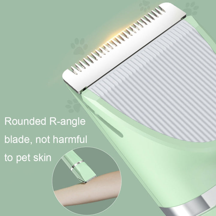 Multifunctional Pet Electric Shaver Cat and Dog Hair Clipper, Color: 4-in-1 Green