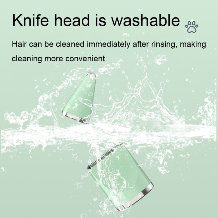 Multifunctional Pet Electric Shaver Cat and Dog Hair Clipper, Color: 3-in-1 Green