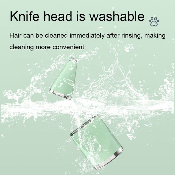 Multifunctional Pet Electric Shaver Cat and Dog Hair Clipper, Color: 3-in-1 Green