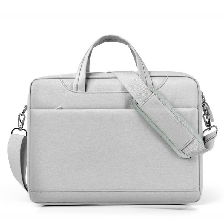 Lisslune | 17.3 Inch Portable Crossbody Air Bag Gaming Computer Laptop Shoulder Bag (Light Gray)