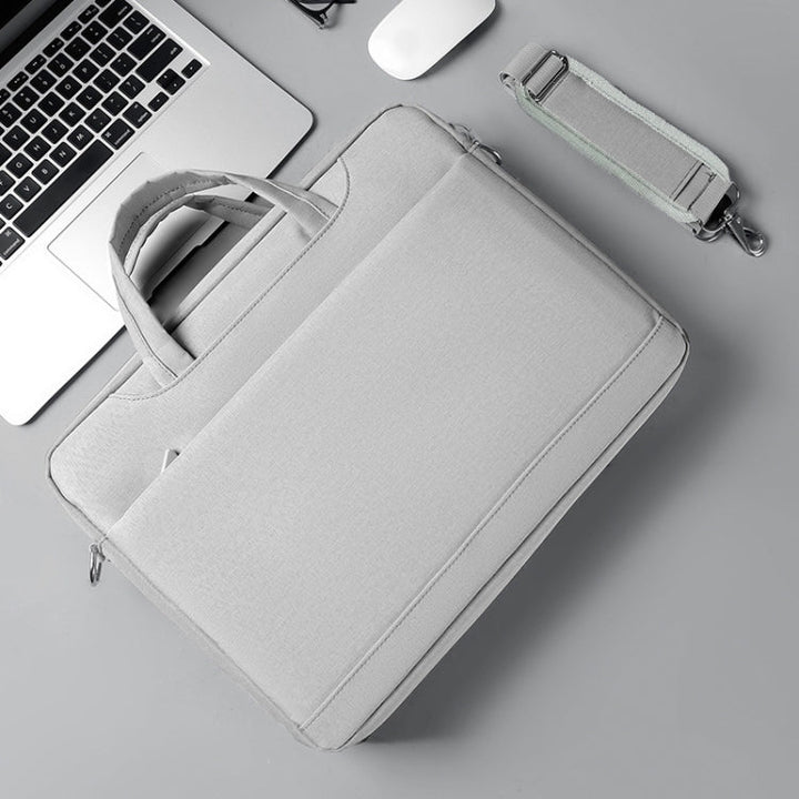 Lisslune | 17.3 Inch Portable Crossbody Air Bag Gaming Computer Laptop Shoulder Bag (Light Gray)