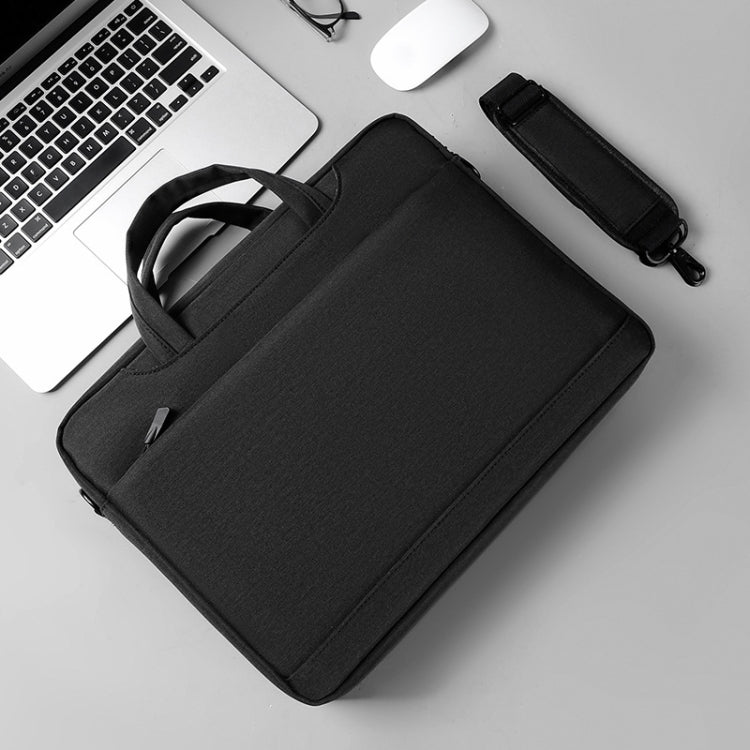 Lisslune | 17.3 Inch Portable Crossbody Air Bag Gaming Computer Laptop Shoulder Bag (Black)