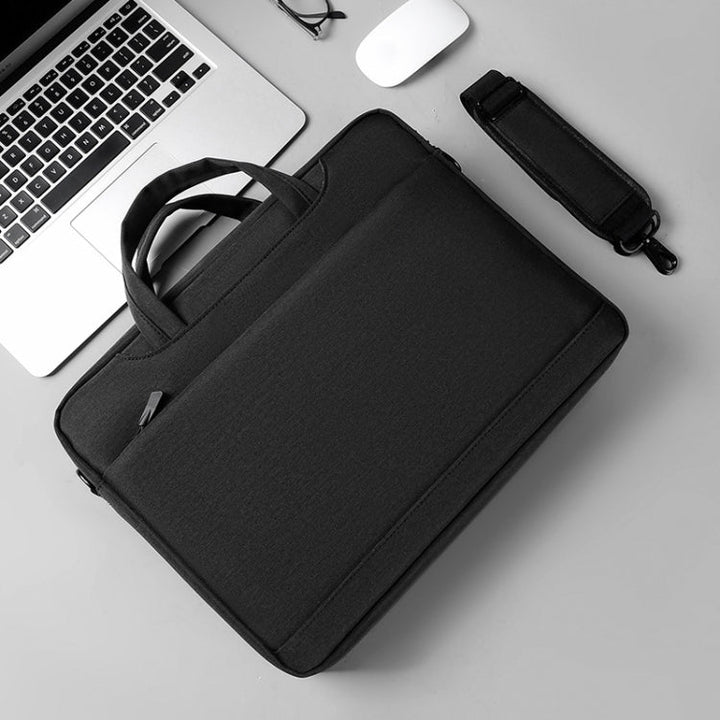 Lisslune | 17.3 Inch Portable Crossbody Air Bag Gaming Computer Laptop Shoulder Bag (Black)