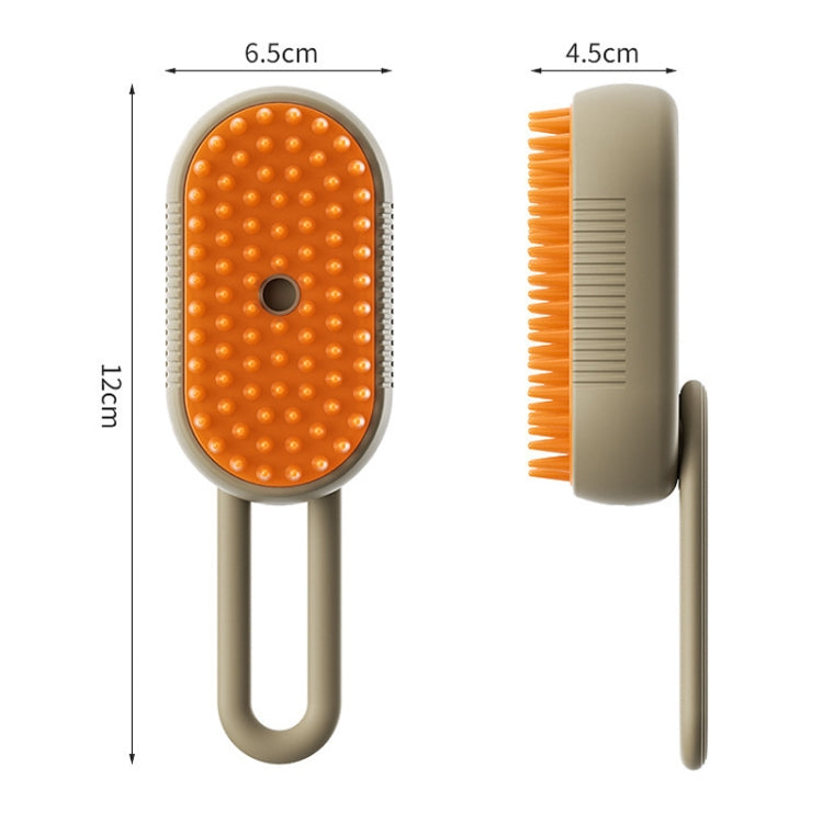 Pet Electric Spray Comb Rechargeable Cat Steam Brush Cleaning Tool (White)