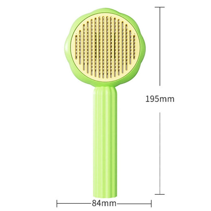 Sunflower Cat Hair Removal Massage Needle Brush for Pets (Orange)