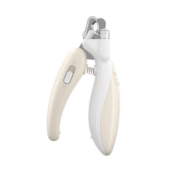 Pet Nail Clipper Dogs and Cats Fingernail Trimmer with LED Lighting (Light Brown)