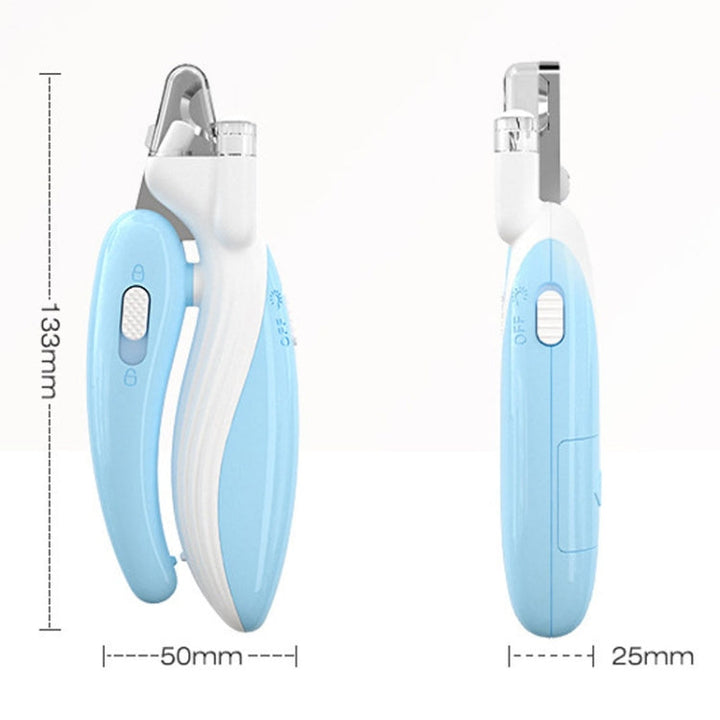 Pet Nail Clippers for Dogs and Cats Fingernail Cutter with LED Lighting (Peach Pink)