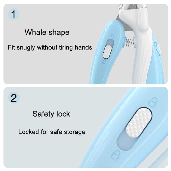 Pet Nail Clippers for Dogs and Cats Fingernail Cutter with LED Lighting (Peach Pink)