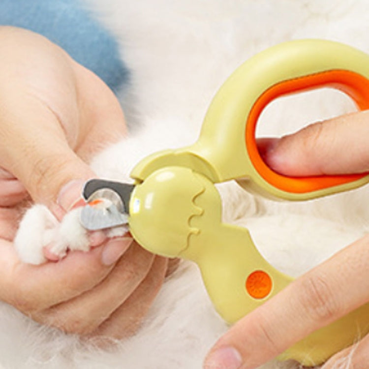 Pet Nail Clippers for Dogs and Cats Fingernail Trimmer with LED Lighting (Pink)