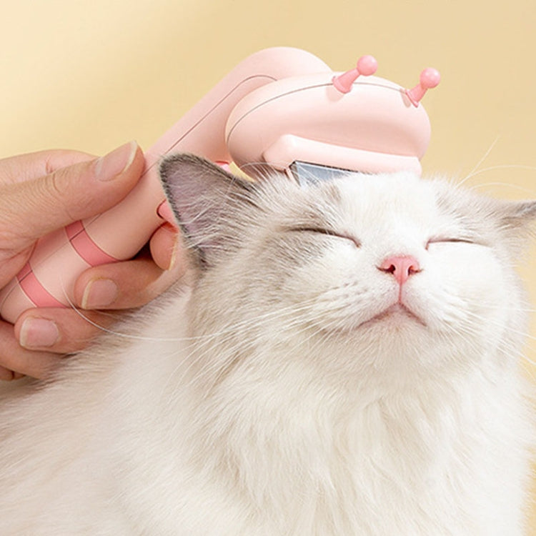 Bee Pet Comb Cat Hair Removal Knot Thinning Knife Comb (Pink)