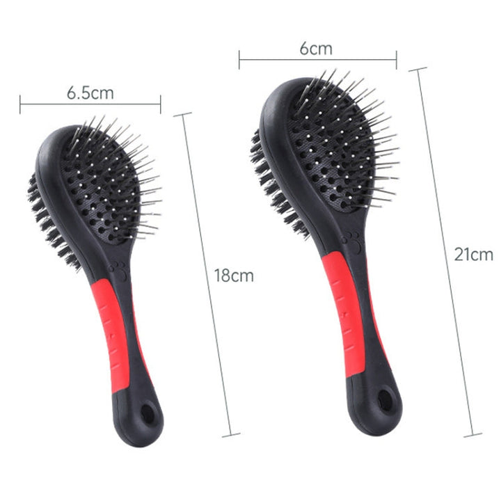 Small pet double-sided comb with protective tips cat dog clean grooming comb