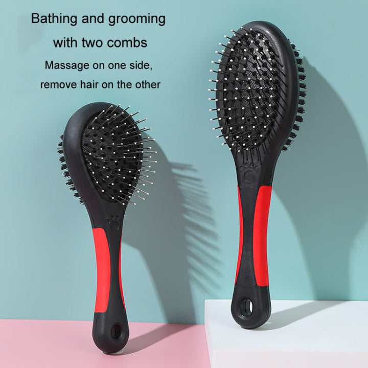 Small pet double-sided comb with protective tips cat dog clean grooming comb