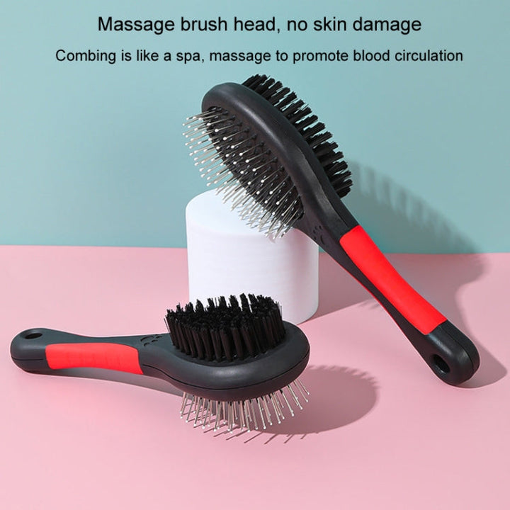 Small pet double-sided comb with protective tips cat dog clean grooming comb