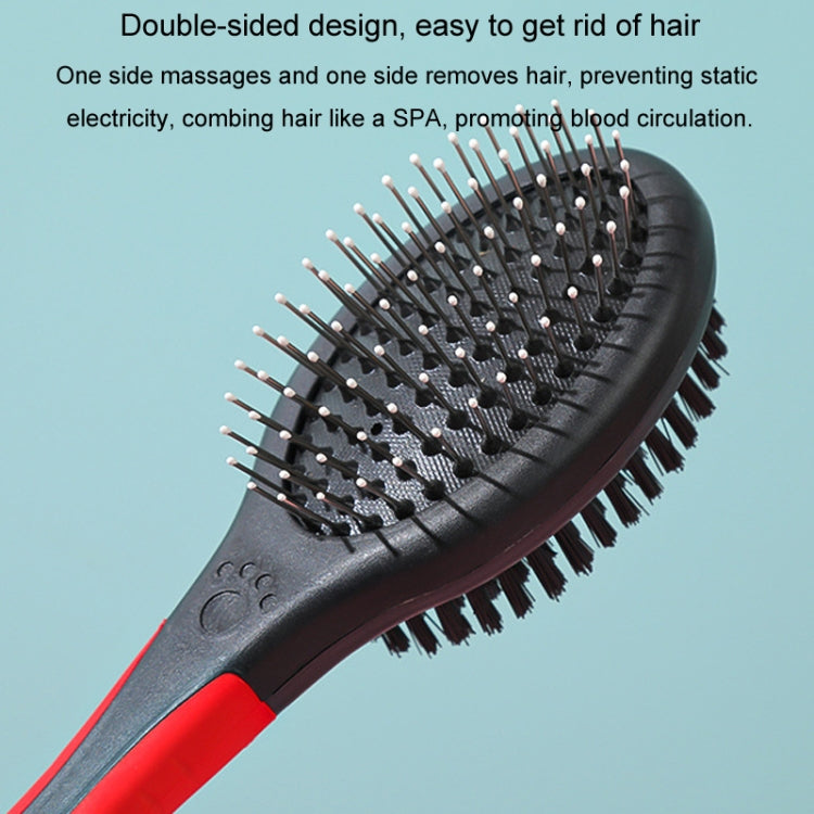Small pet double-sided comb with protective tips cat dog clean grooming comb