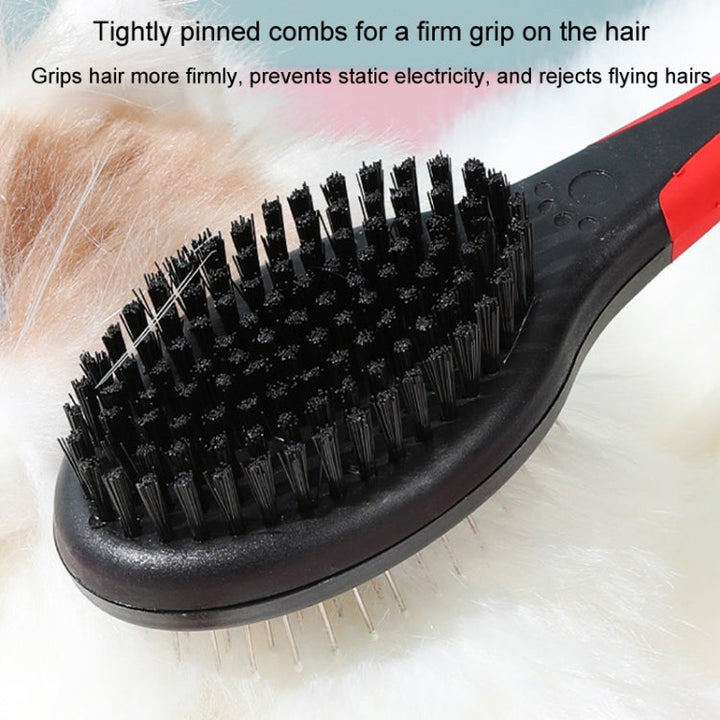 Small pet double-sided comb with protective tips cat dog clean grooming comb