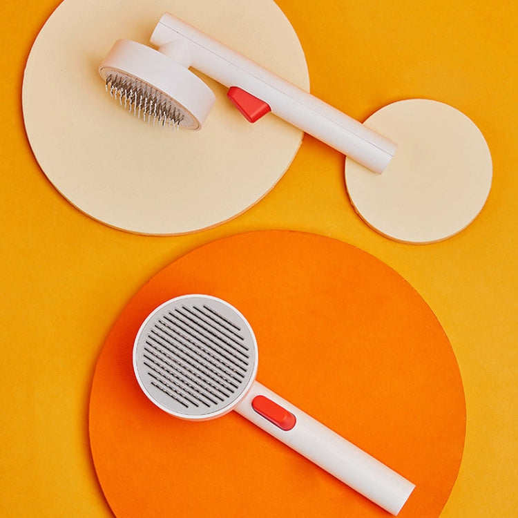 Pets Knotting and Thinning Needle Comb Cats and Dogs De-shedding Comb (White)