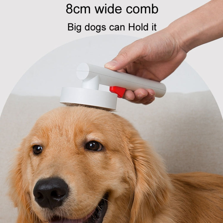 Pets Knotting and Thinning Needle Comb Cats and Dogs De-shedding Comb (White)
