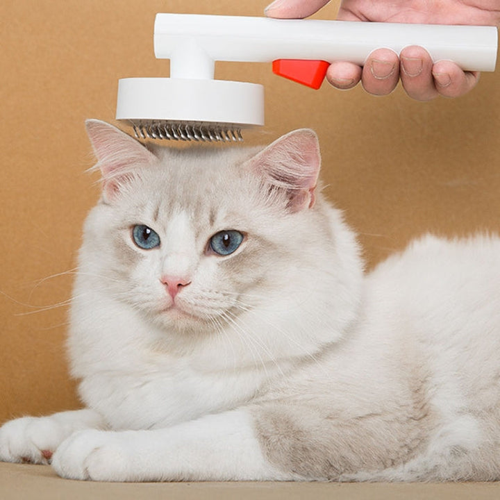 Pets Knot and Thinning Needle Comb Cats and Dogs De-shedding Comb (Pink)