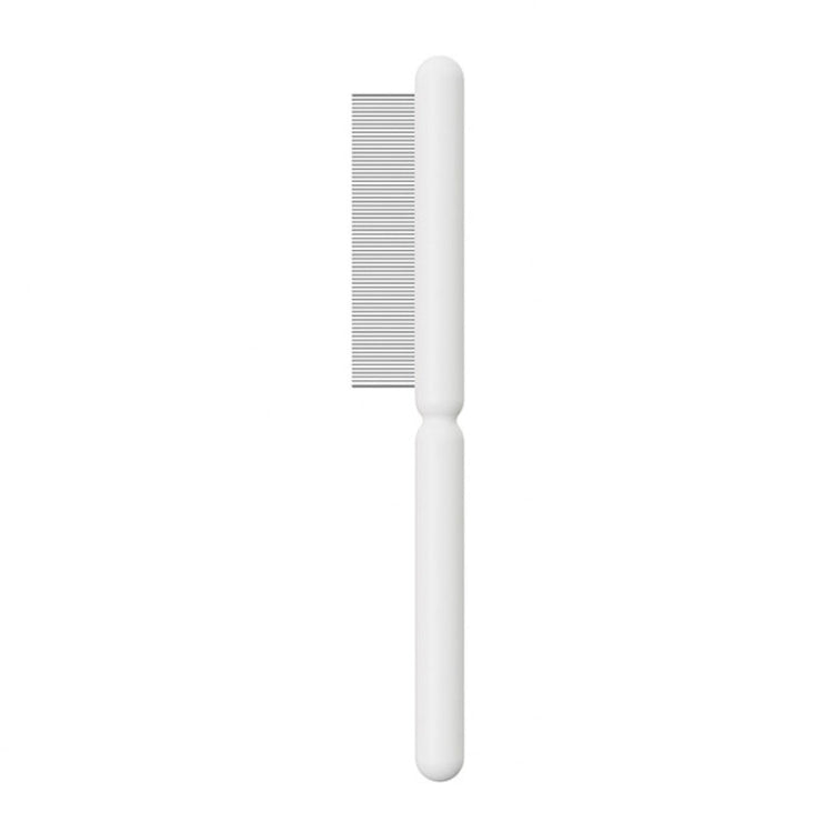 Cats and Dogs Long Hair Knot Brush Pets Stainless Steel Detangling Brush, Size: Fine Teeth(White)