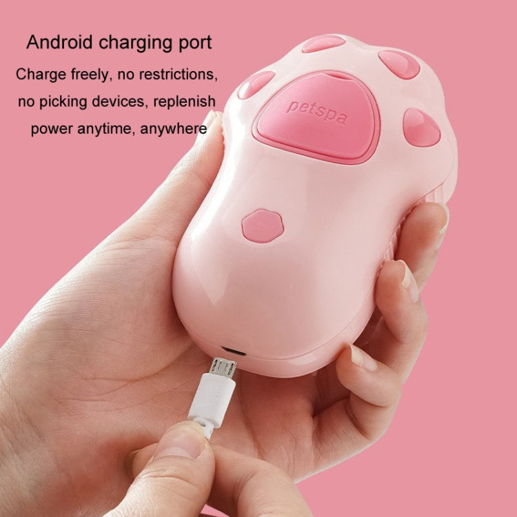 Rechargeable Pet No-Scrub Comb Electric Spray Hair Removal Massage Comb For Dogs And Cats (Cat Claws)