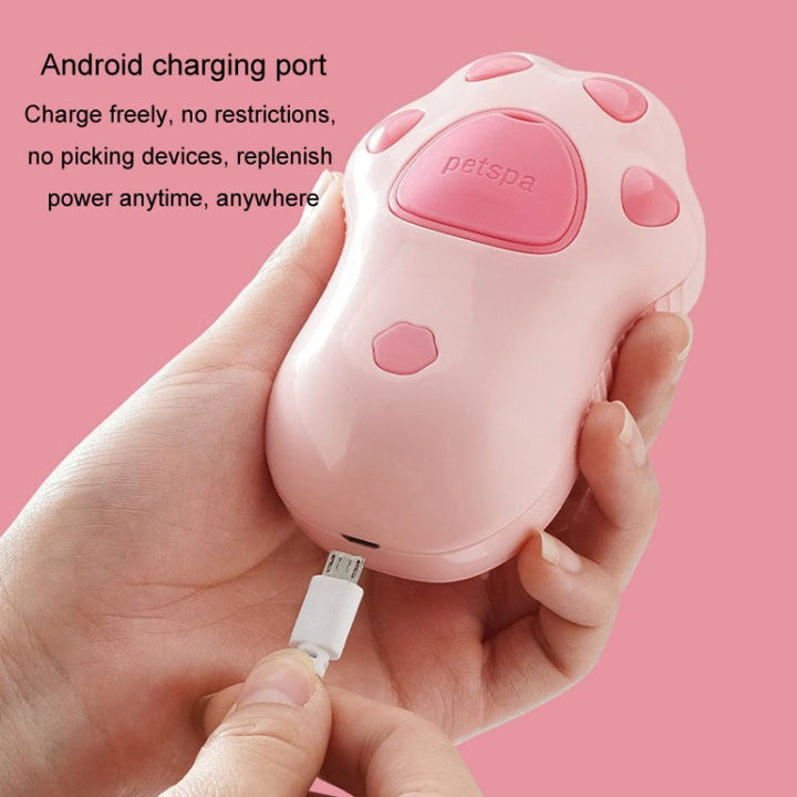 Rechargeable Pet No-Scrub Comb Electric Spray Hair Removal Massage Comb For Dogs And Cats (Cat Claws)