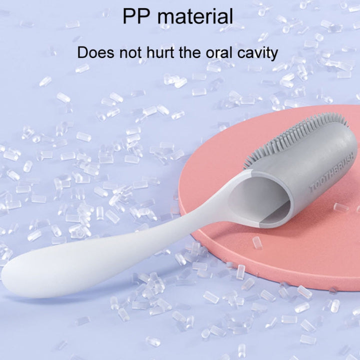 Pets Finger Toothbrush with Handle Dogs and Cats Oral Cleaning Tools (Pink)