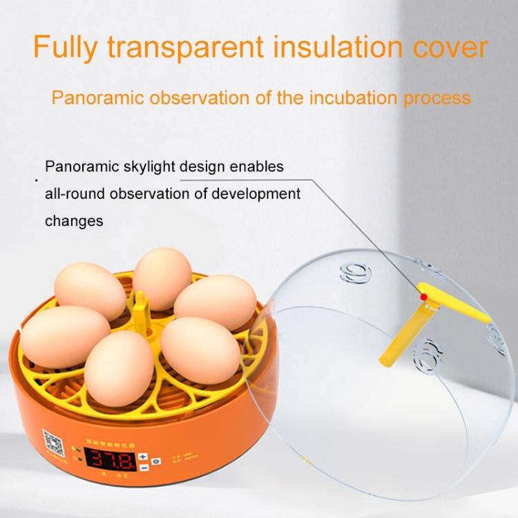 6-Egg Small Household Experimental Children Smart Incubators, Spec: Automatic UK Plug