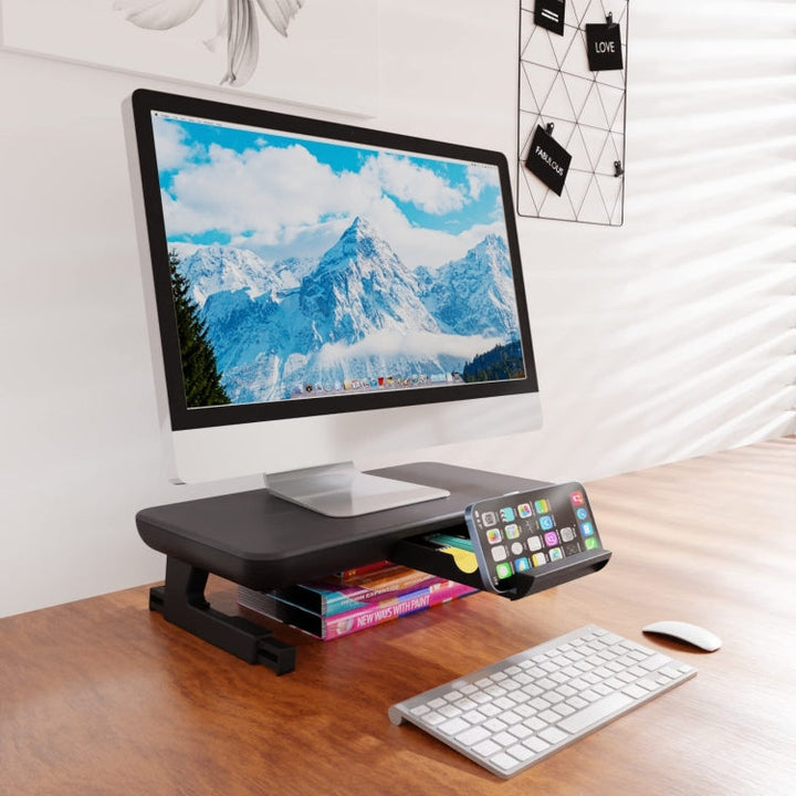 Lisslune | Oimaster Monitor Stand Adjustable Laptop Holder with Dust Drawer, Specification: Base