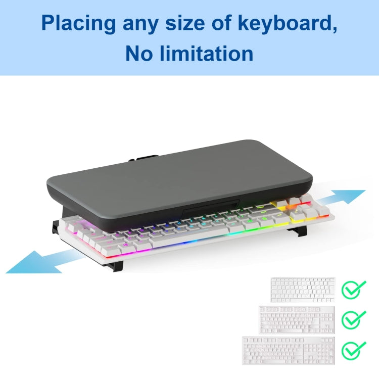 Lisslune | Oimaster Monitor Stand Adjustable Laptop Holder with Dust Drawer, Specification: Base