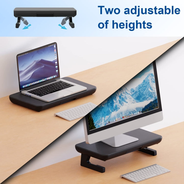 Lisslune | Oimaster Monitor Stand Adjustable Laptop Holder with Dust Drawer, Specification: Base