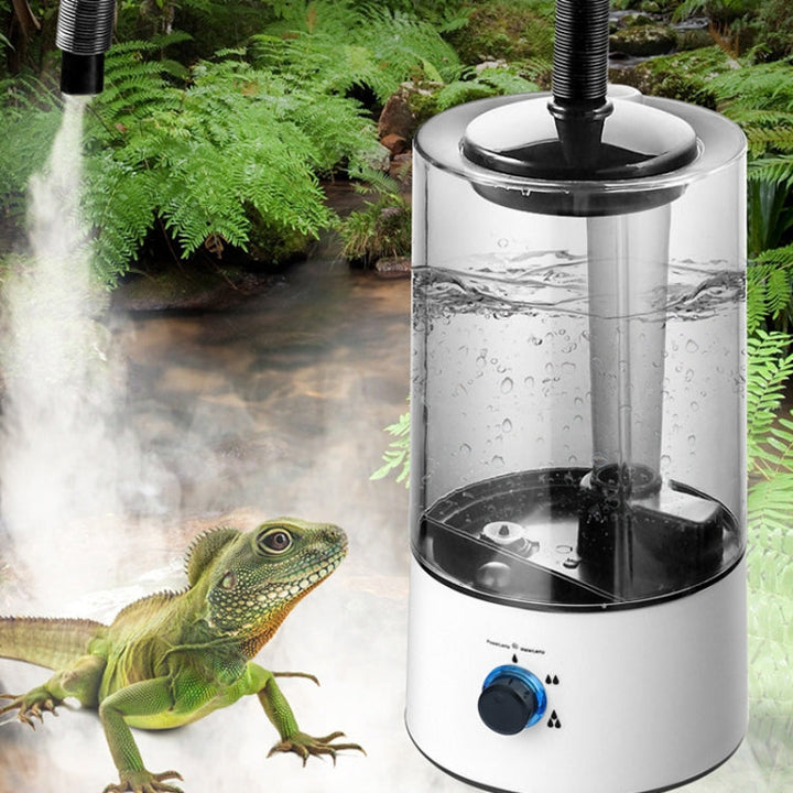 4L Reptile Humidifier Mist Generator Cold Mist Maker with Hose for Turtle Habitat UK Plug