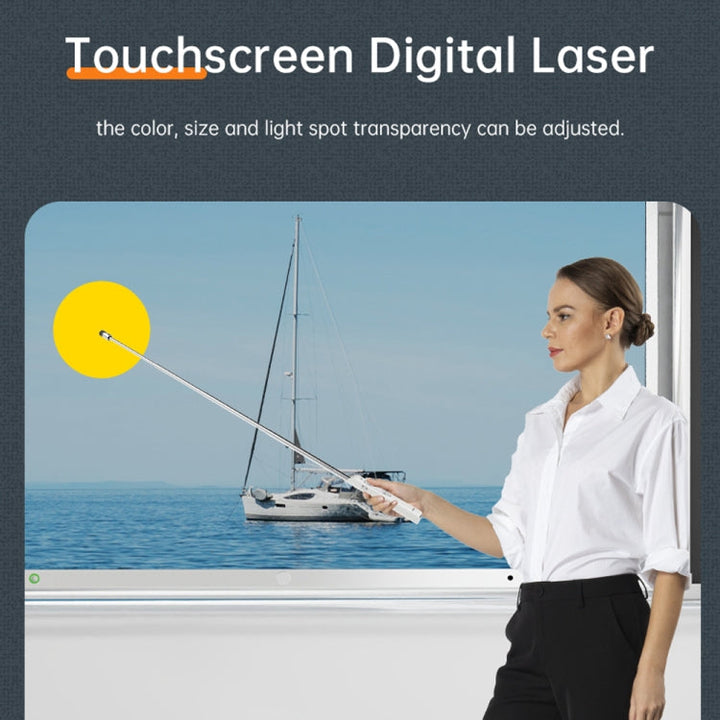 Lisslune | ASING A31 Multifunctional presentation remote control with telescopic teaching rod, designed for touchscreen