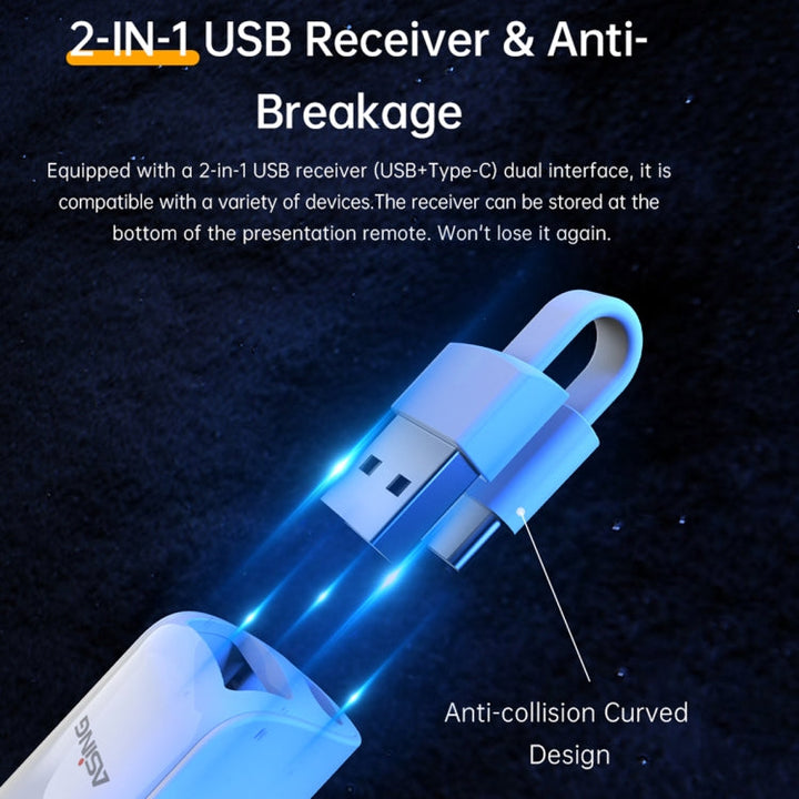 Lisslune | ASING A31 Multifunctional presentation remote control with telescopic teaching rod, designed for touchscreen