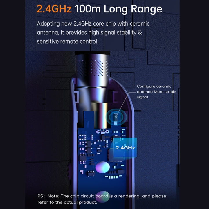 Lisslune | ASING A31 Multifunctional presentation remote control with telescopic teaching rod, designed for touchscreen